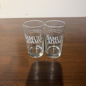 Samuel Adams Boston Lager Set Of 2 Taster Beer Glasses